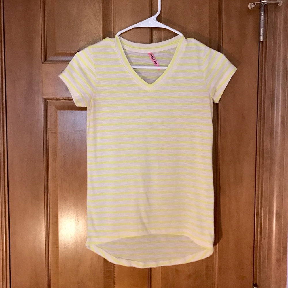 Tresics Yellow and White Striped T-Shirt